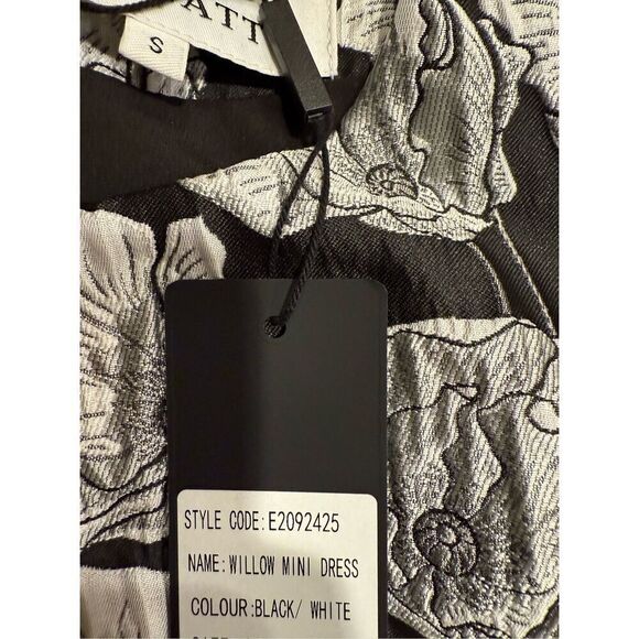 Elliatt Willow Mini Dress - Black/White Cocktail Party Dinner Date size S NWT - Picture 8 of 8